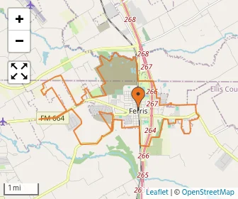 Area schools map