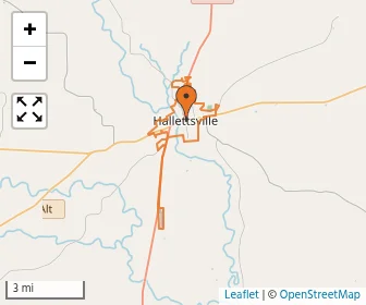 Area schools map