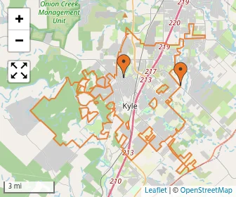 Area schools map