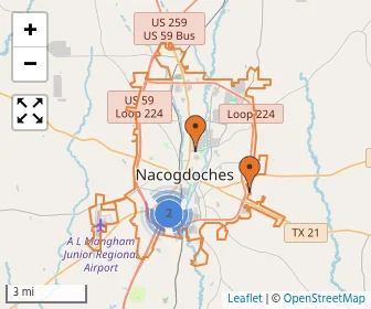 Area schools map