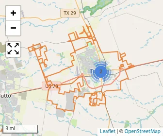 Area schools map