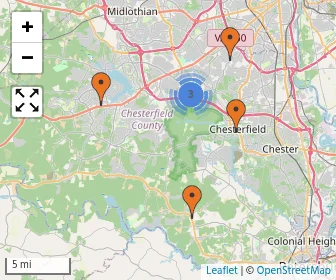 Area schools map