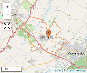 Area schools map