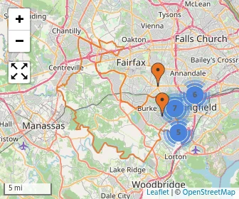 Area schools map