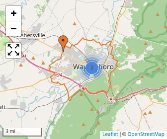 Area schools map
