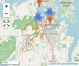 Area schools map