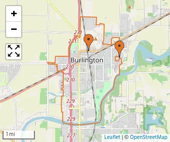 Area schools map