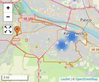Area schools map