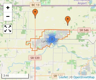 Area schools map