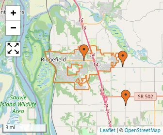 Area schools map