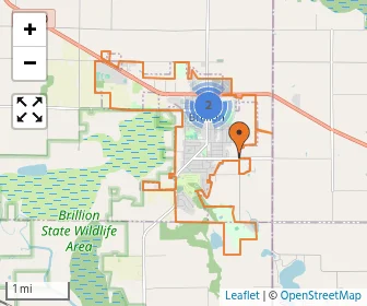 Area schools map