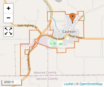 Area schools map