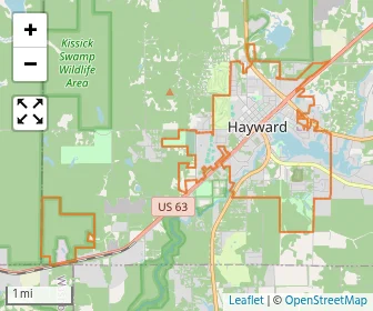 Area schools map