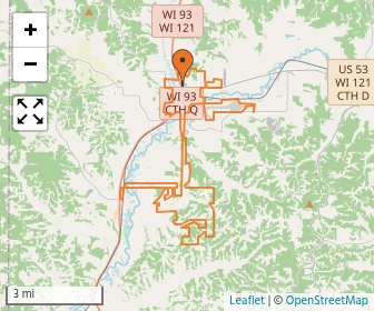 Area schools map