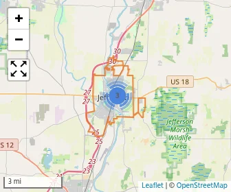 Area schools map
