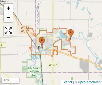 Area schools map