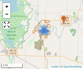 Area schools map
