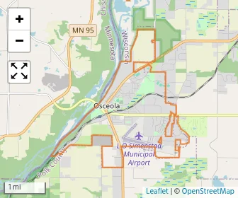 Area schools map