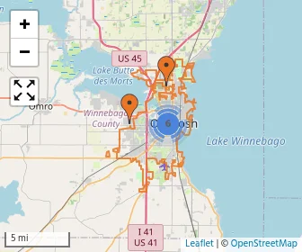 Area schools map