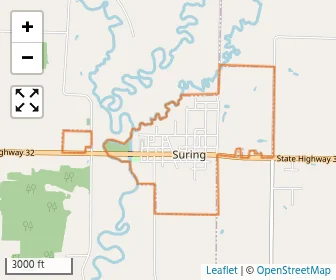 Area schools map