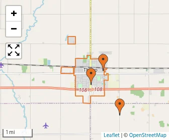 Area schools map