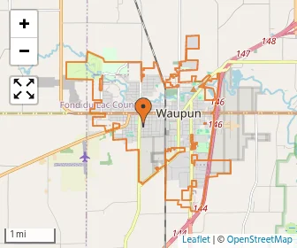 Area schools map