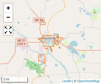 Area schools map