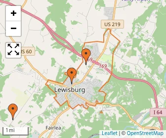 Area schools map