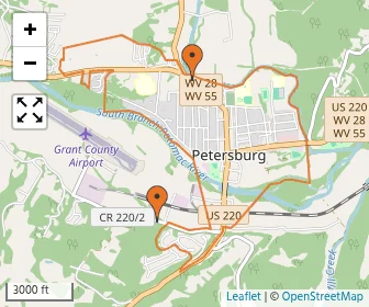 Area schools map