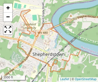 Area schools map