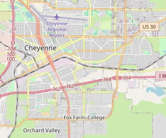 Area schools map