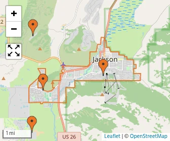 Area schools map